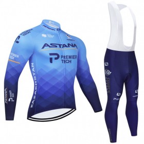 Tenue Maillot M/L + Collant à Bretelles 2021 Astana-Premier Tech N001